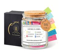 Recipiente devocional Versículos bíblicos en frasco de vidrio para oración Tarjetas de de las Escrituras incluidas Decoración cristiana del hogar Regalo Mensaje de las Escrituras Tarro de