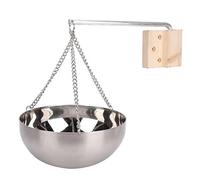Recipiente difusor de fragancia colgante de acero inoxidable con tornillos de brazo oscilante para sauna y spa