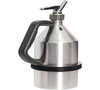 Recipiente dosificador de seguridad de acero inoxidable con grifo de dosificación precisa y conexión a tierra