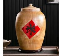 Recipiente Grande de Cerámica for Arroz con Tapa, Tarro Grande de Cerámica, Dispensador de Alimentos for Harina, Avena, Café, Té, Galletas, Frutos Secos y Fruta Confitada