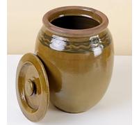 Recipiente Grande de Cerámica for Arroz, Recipiente Hermético con Tapa for Almacenar Alimentos Soja, Maíz, Harina, Avena y Alimento for Mascotas Decoración Del Hogar