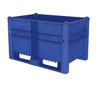 Recipiente grande de polietileno, capacidad 485 l, modelo con 2 listones de deslizamiento, 6 patas