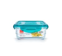 Recipiente Ibili Perfect Tritan 0.8L cuadrado hermético turquesa