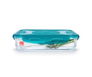 Recipiente Ibili Perfect Tritan 2L rectangular hermético turquesa