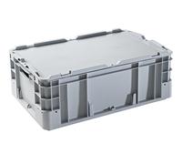 Recipiente industrial de polipropileno, carga apilable 400 kg, L x A x H 600 x 400 x 220 mm, UE 4 unid.