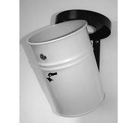 Recipiente mural para residuos, bajo llave capacidad 16 l, H x Ø 340 x 245 mm
