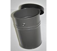 Recipiente mural para residuos, bajo llave capacidad 24 l, H x Ø 370 x 295 mm