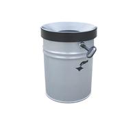 Recipiente mural para residuos, bajo llave capacidad 24 l, H x Ø 370 x 295 mm