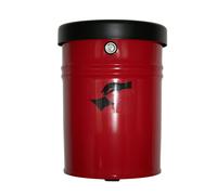 Recipiente mural para residuos, bajo llave capacidad 24 l, H x Ø 370 x 295 mm