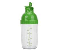 Recipiente para aderezo para ensaladas de 200 ml con tapa y marcas de medici¨®n,Coctelera para aderezo para ensaladas,Tarro para aderezo para ensaladas para mezclar rancho y salsa,Evitar fugas(verde)