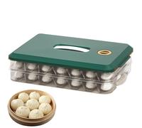 Recipiente para albóndigas con tapa | Contenedor de albóndigas, contenedor apilable para ahorrar espacio, contenedor de albóndigas para el hogar, para cocina y frigorífico