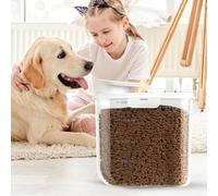 Recipiente Para Alimento Para Animales: Organizador Compacto De Despensa, Recipiente Sellado Para Alimentos Secos, Frasco De Almacenamiento De Cocina, Contenedor A Prueba De Humedad Con Cubierta Ajust