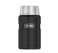 Recipiente para Alimentos de Acero Inoxidable de Thermos, Acero Inoxidable, Negro, 9,3 x 9,3 x 18,5 cm