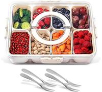 Recipiente para almacenar alimentos Sistema Snacks,Bento Box Create | Fiambrera con compartimentos y recipiente para aperitivos (8)