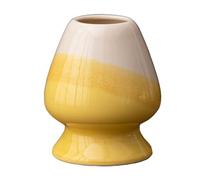 Recipiente para Batidor de Matcha,Soporte para Batidora de Porcelana,Elegante Soporte des Cerámica pare Batidor Matcha,Accesorio Esencial pare Entusiastas del Juego des Té,Amarillo