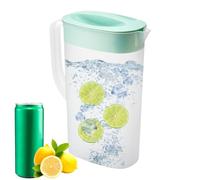 Recipiente para bebidas heladas, jarra para puerta de refrigerador, olla de agua helada para beber de 2500 ml, recipiente de agua resistente al calor y al frío con filtro para leche de soja y