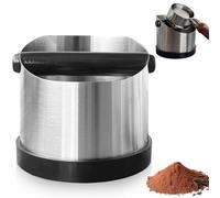 Recipiente para colador, acero inoxidable Knock Box para posos de café espresso, portafiltros, posos de café, para tu Barista Accesorios