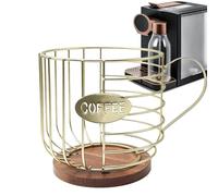 Recipiente para crema de café - Contenedor para tazas robusto, gran capacidad para cápsulas de café | Para librerías, cafeterías, lugares comerciales y uso doméstico