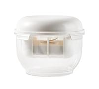 Recipiente para fabricante de yogur - transparente, filtro de yogur, separador de | Recipiente reutilizable de 1 litro con colador, vaso de filtro de yogur para agua de arroz