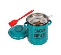 Recipiente Para Grasa De Tocino,Tarro De Gran Capacidad Reutilizable - Recipiente Para Grasa De Tocino Con Colador | Para Vacaciones Camping Restaurante Fritura Horneado Preparación De