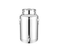 Recipiente para grasa para la cocina, 5 L, 9 L, 14 L, acero inoxidable, hermético, barril de leche con tapa, lata de almacenamiento para grasa y alimentos, para leche, vino, cerveza, harina, cereales