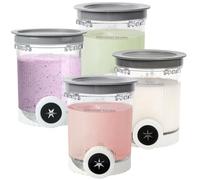 Recipiente para Helados Ninja Creami, Recipientes de Helado para Ninja NC700 NC701 NC701Q CN701CO Accesorio para Hacer Helado y Servir Suave Tubs Accesorios, sin BPA, Apto para Lavavajillas (4 Piezas)