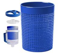 Recipiente para hojas de piscina, gran capacidad para evitar obstrucciones, limpiador de filtro de cesta de malla para trampas de hojas, para hogar, hotel, al aire libre, patio, en la piscina