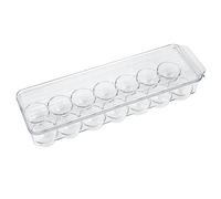 Recipiente para Huevos de Nevera, Huevera, Caja de Huevos, Caja de Almacenamiento de Huevos con Tapa & Asa, Caja para huevos de plástico Transparente para almacenar hasta 14 huevos