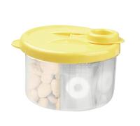 Recipiente Para Leche De Fórmula - Almacenadora De Polvo Lácteo | Dosificador De Papilla Infantil | 300ml Compartimentos Desmontables De PP, 9,5×9,5×7,1cm, Portátil De Viaje Para Hogar, Cuar