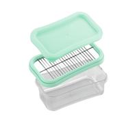 Recipiente para mantequilla | Conservador hermético para queso - Bandeja para mantequilla con cortador y tapa | para frescor frigorífico, bar, hotel, cocina, casa