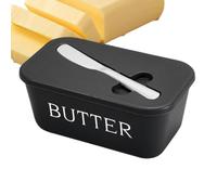 Recipiente para mantequilla de mostrador, conservador hermético con cúter | Almacenamiento de mantequilla para queso, portátil, multiusos, cocina, casa, restaurante, almuerzo, horno, servicio nevera