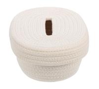 Recipiente para pañuelos de Papel Caja de pañuelos Cuerda, Organizador Minimalista Tejidos, servilleta Decorativa Blanca Imprescindibles para la habitación de Invitados