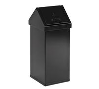 Recipiente para residuos, aluminio con tapa oscilante