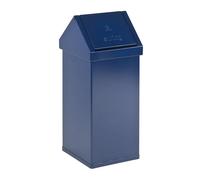 Recipiente para residuos, aluminio con tapa oscilante