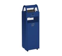 Recipiente para residuos con cenicero VAR, capacidad 35 l, A x H x P 300 x 960 x 250 mm