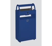 Recipiente para residuos con cenicero VAR, capacidad 60 l, A x H x P 480 x 960 x 250 mm