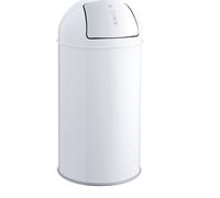 Recipiente para residuos con trampilla, acero helit, de cierre automático