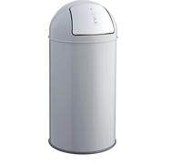 Recipiente para residuos con trampilla, acero helit, de cierre automático