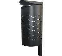 Recipiente para residuos WAVE para exteriores capacidad 40 l, para encementar