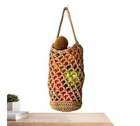 Recipiente para Verduras Boho - de Red Tejida a Mano para Almacenar Verduras de Cocina,Cesta Colgante Para Cebolla,Para Hogar Apartamento Dormitorio Balcón Despensa Entrada