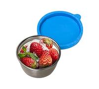 Recipiente pequeño para aderezo de ensalada,Tazas de salsa de acero inoxidable | Contenedores de condimentos con tapa, tazas de congelador con tapa de silicona a prueba de fugas, tazas de salsa con ta
