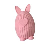 Recipiente pequeño para decoración navideña con diseño de conejos de Pascua