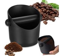 Recipiente Posos Cafe, Caja para Posos de Café,Coffee Knock Box Cubo para Posos, Barra de Silicona y Base Antideslizante para la recogida y el reciclaje de los Posos Cafe