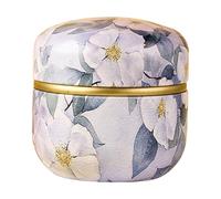 Recipiente redondo decorativo para tés de hojalata resistente al óxido, contenedor multiusos para organizar cosméticos, caja de almacenamiento portátil de tés