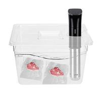 Recipiente Sous Vide con Tapa con Bisagra, Contenedor Plegable de 11 L para Cocina de Precisión