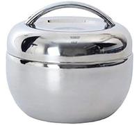 Recipiente térmico, acero inoxidable, forma de manzana 2 L plata