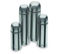 Recipiente termo aislante de 0,75 litros, acero inoxidable 18/10. Ideal para bebidas calientes y frías. Diseñado para: viajes, picnics, uso diario.
