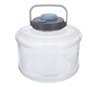 Recipiente Transparente para Agua de Camping 5l con Asa Ergonómica | PC, Tapa Roscada Sellada y Boca Ancha, Diseño Apilable con Dial, para Autocaravanas y Rutas