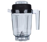 Recipiente transparente para licuadora de alimentos con tapa de cuchilla, accesorios de repuesto para recipientes de 32 oz para gofres, muffins, mezcla, crepes