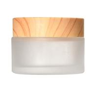 Recipiente vacío de vidrio esmerilado para crema facial de 10 g, 15 g, 20 g, 30 g, 50 g, 60 g
